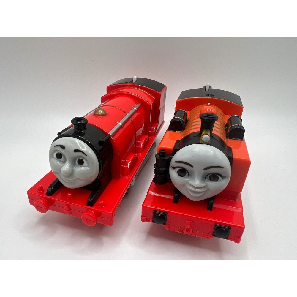 Thomas & Friends TrackMaster Nia & James 2013 Motorized Trains 4.5" Lot